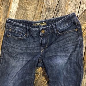 Express dark blue Stella Skinny jeans